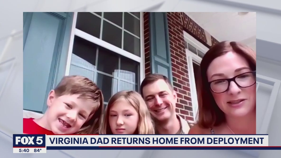 Virginia dad returns home from deployment